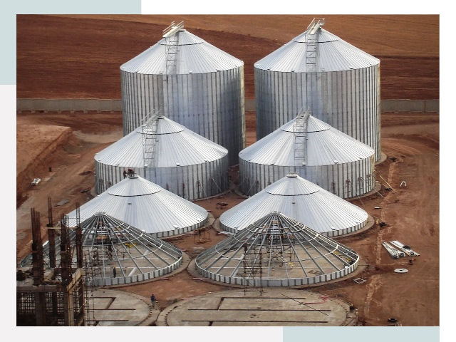 Строительство зерновых силосов в Балашове