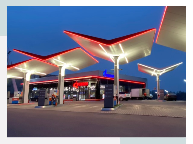 Навесы для АЗС в Балашове