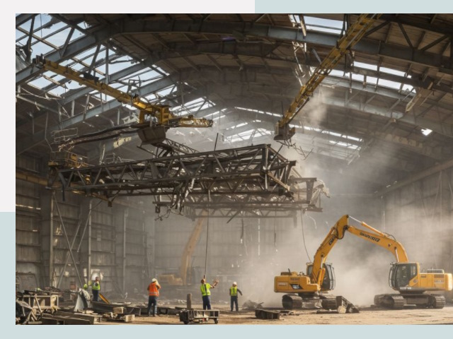 Демонтаж ангаров в Балашове от 610 руб. за м²