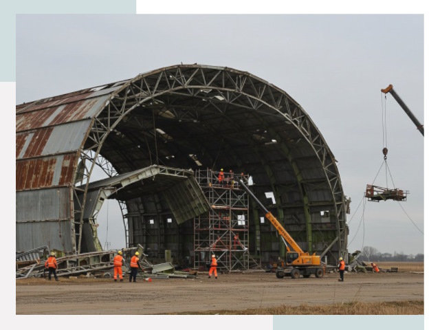Демонтаж ангаров в Балашове